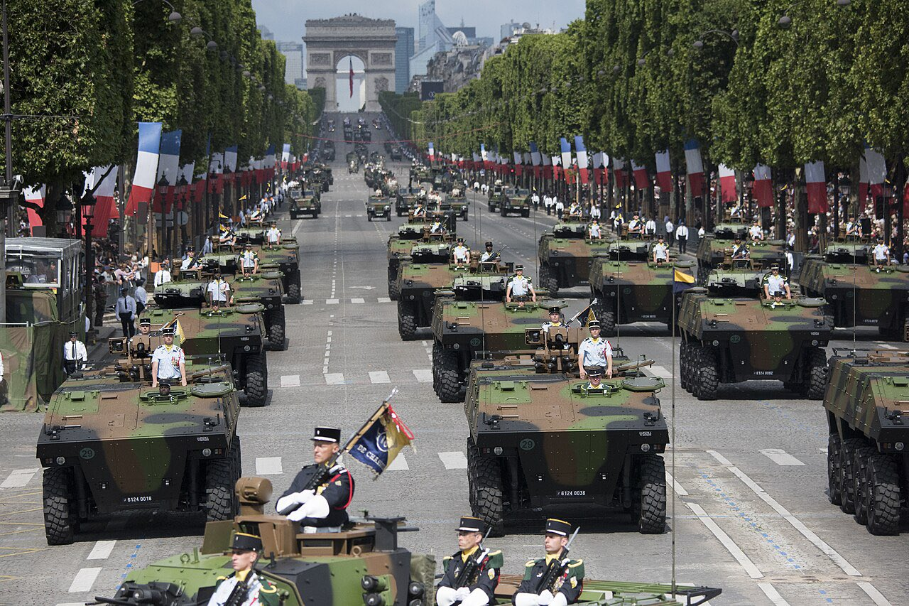 French Parade in Paris Source: Wikipedia