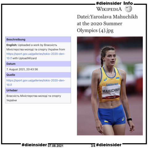 Als Info zeigen wir das Original Bild von Jaroslawa Mahutschich, dass bei der Olympiade 2020 aufgenommen wurde, von Wikipedia.
