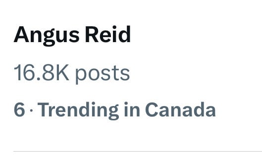 Angus Reid
16.8K posts
6 • Trending in Canada